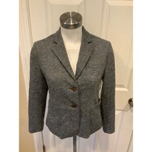 Cartonnier Gray Wool Blend 2-Button Blazer, Size 2